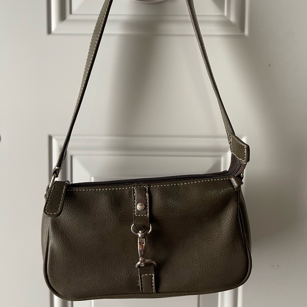 Small shoulder bag green/brown
